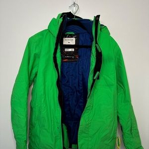 Quiksilver Green Boys' Ski Snowboarding Jacket